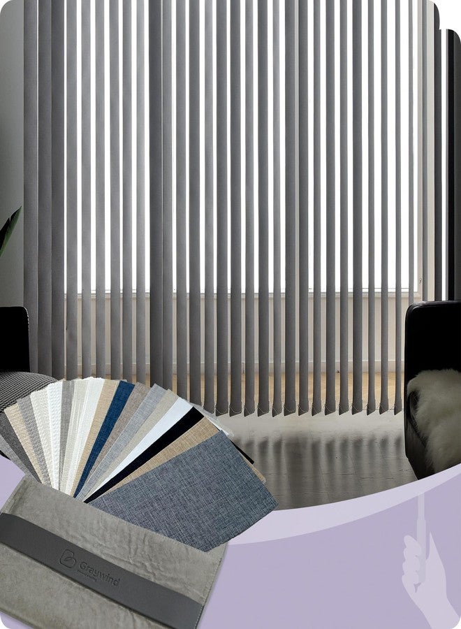 Graywind Manual Vertical Blinds Blackout & Light Filtering Fabric Samples - Image 1